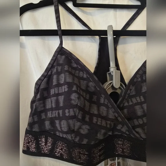 Savage x Fenty Bralette & High Leg Bikini in Black